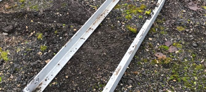 Curved Galvanized walkway